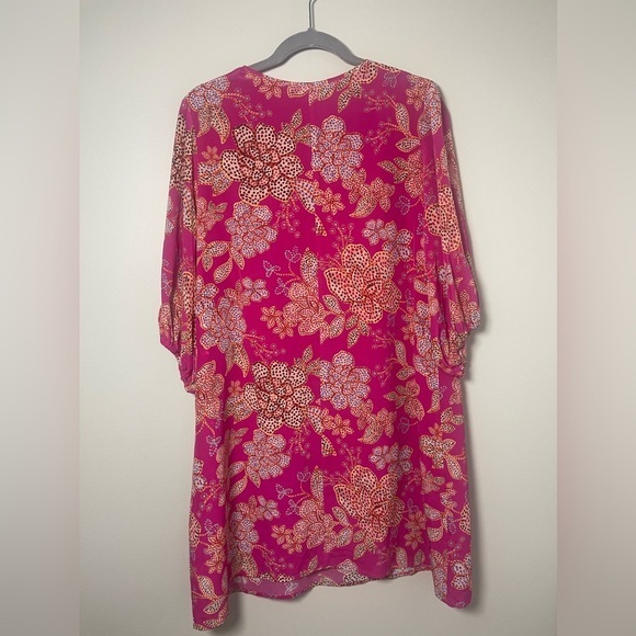 NWOT - Gorgeous Johnny Was Silk‎ Floral Dress - Size Medium - Picture 3 of 8